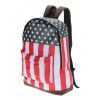 Canvas USA United State Flag BackPack School Bag