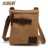 AUGUR Men's Canvas Leather Leisure Shoulder Bag Vintage Style Crossbody Chest Pack