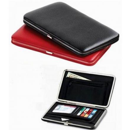 SET OF 2 - Leatherette Slim Clutch Wallet