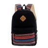 Women Canvas Pig Nose Folk Travel Backpack Students Backpack Book Bags
