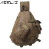 AERLIS Men Canvas Retro Multifunctional Chest Crossbody Shoulder Bag