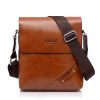 Men Business PU Casual Shoulder Messenger Briefcase Crossbody bag