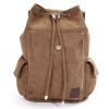 Men Outdoor Travel Canvas Backpack School Rucksack Shoulders Bag
