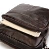 Men Cowhide Genuine Leather Business Casual Messenger Crossbody Bag
