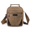 Mens Canvas Small Travel Shoulder Bag Crossbody Messenger Bags