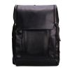 Vintage Black PU Leather BackPack School Bag