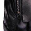 Vintage Black PU Leather BackPack School Bag