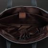 Men's Leather Shoulder Bag Business Zipper Dark-blue BOSSGE