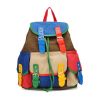 Color Block Backpack; Canvas