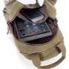 Mens Canvas Outdoor Chest Pack Cross Body Single Shoulder Bag Backpack