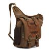 KAUKKO Men Retro Canvas Travel Shoulder Bags Messenger Bag