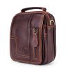 Men's First Layer Cowhide Leather Bag Small Packet Messenger Bag