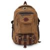 KAUKKO Rivets Zipper Men Backpack Travel Bags Canvas Outdoor Luggage Bag