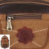 KAUKKO Rivets Zipper Men Backpack Travel Bags Canvas Outdoor Luggage Bag