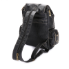 Retro Pumping Belt Hook Bag Women Backpack PU Leather School Backpacks
