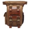 KAUKKO Men Retro Canvas Messenger Waist Leg Bag Travel Crossbody Bags