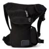 Men Outdoor Canvas Drop Waist Leg Bags Waist Pack Bag Running Belt Bicycle and Motorcycle