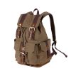 KAUKKO Vintage Casual Canvas Mountaineering Backpack Outdoor Travel Bag