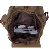 KAUKKO Vintage Casual Canvas Mountaineering Backpack Outdoor Travel Bag