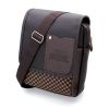 Men Briefcase Business PU Casual Single-shoulder Crossbody Bags