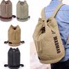 Men Women Canvas Casual Sport Travel Buket Bag  Backpacks