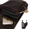 Genuine Leather Cowhide Messenger Bags for Men Shoulder Crossbody Bag
