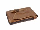First Layer Genuine Leather Men's Messenger Crossbody Bag Crocodile Travel Handbag