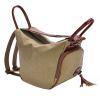 Women Men Canvas Tassel Backpack Casual Diagonal Handbags Multi Functional Shoulder Bags