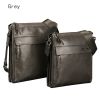 PABOJOE Men Genuine Leather Crossbody Bag Shoulder Messenger Briefcase