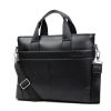 Men PU Business Casual Black Brown Shoulder Messenger Bag Handbag