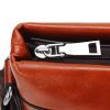 Men Business Casual PU Leather Shoulder Crossbody Bag Briefcase