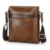 Men PU Business Casual Shoulder Crossbody Bag Messenger Briefcase