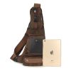 Men's Canvas Leisure Shoulder Bag Vintage Style Crossbody Chest Pack
