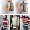 Men's Canvas Leisure Outdoor Travel Chest Pocket Shoulder Bag