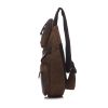 Men's Canvas Crossbody Bag Vintage Style Chest Pocket