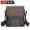 ZEFER Men Multifunction Business Shoulder Bag Capacity Leisure Canvas Crossbody Bag