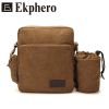 Ekphero Multifunction Versatile Canvas Messenger Bag Crossbody Bag Leisure Change Packet