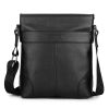 ZEFER Men Business PU Leather Casual Shoulder Messenger Crossbody Bag