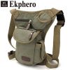 Ekphero Men Microfibric Leather Drop Waist Leg Bags Waist Pack Bag Running Belt Bicycle and Motorcycle