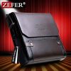 ZEFER PU Leather Bag Business Casual Men Messenger Bags Vintage Handbags Shoulder Bag