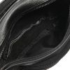 Unisex Black Soft Leather Bum Bag Waist Zippered Pocket