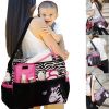 Giraffe or Zebra Diaper Bag complete with changing pad and clear pouch!