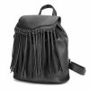 Women; PU Leather; Tassel; Travel; Satchel; Shoulder; Backpack; Student School Bag