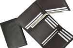 Men's Genuine Leather Tri-fold Wallet