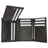 Men's Genuine Leather Tri-fold Wallet