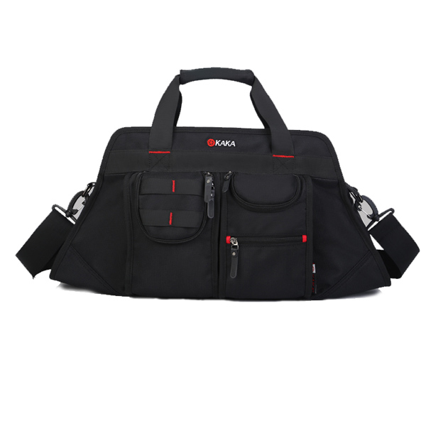 Men Big Capacity Shoulder Bag (Color: Black)