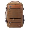 KAUKKO Men Canvas Durable Big Travel Retro Shoulders Bag Backpack
