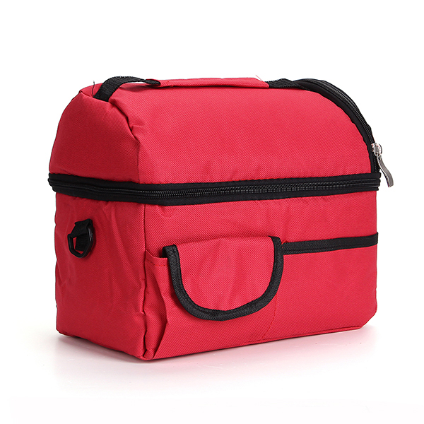 Insulated Lunch Bag; Assorted Colors (Color: Red)