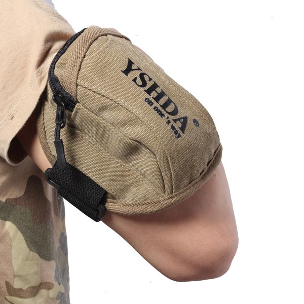 Casual Sport  Wrist/Arm Bag (Color: Khaki)
