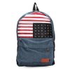 USA Flag Canvas Backpack
